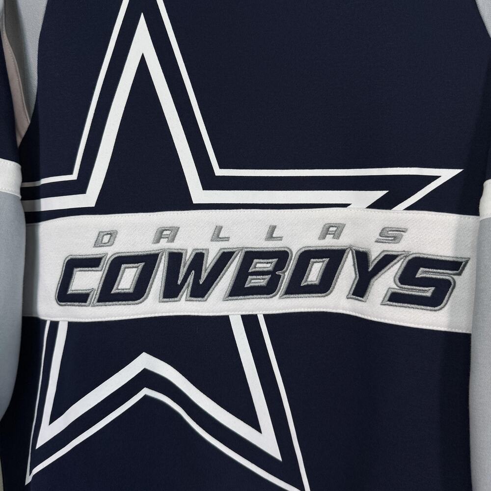 Dallas Cowboys Sweater Men Small Starter NFL Crewneck Fleece Pullover Sweatshirt - Picture 5 of 12